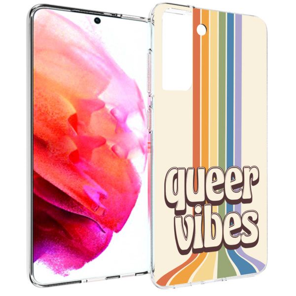 imoshion Design Hülle für das Samsung Galaxy S21 FE - Rainbow Queer vibes