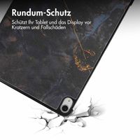 imoshion Design Trifold Klaphülle Apple iPad Air 13 Zoll (2025) M3 / (2024) M2 - Black Marble