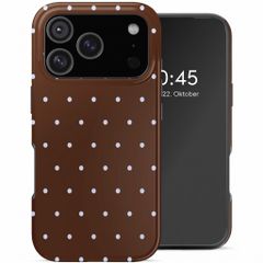 Selencia Vivid Rückabdeckung mit MagSafe Apple iPhone 17 Pro - Happy Dots Chocolate