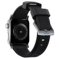 Nomad Robustes Armband FKM für das  Apple Watch Series 1 t/m 11 / SE / Ultra (44/45/46/49 mm) - Silber / Schwarz