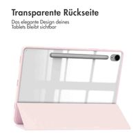 imoshion Trifold Hardcase Klapphülle Samsung Galaxy Tab S9 11.0 Zoll / Tab S10 FE / S9 FE 10.9 Zoll - Rosa