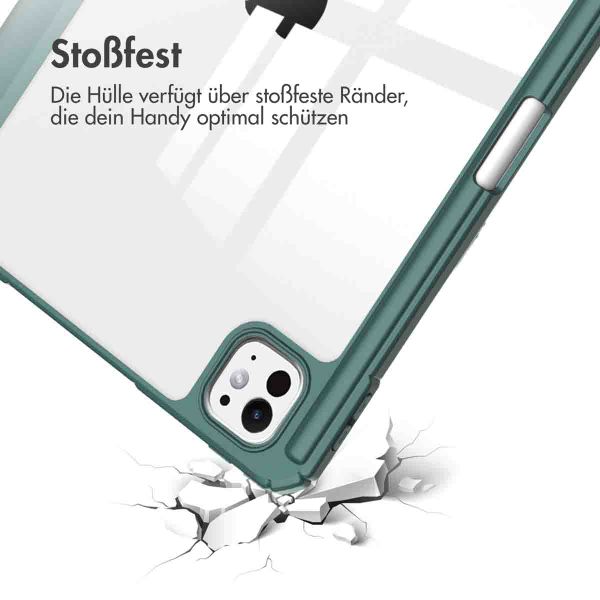 imoshion Trifold Hardcase Klapphülle Apple iPad Pro 13 (2024) M4 - Grün