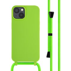 imoshion SilikonHülle mit Band Apple iPhone 14 - Fluor Groen