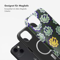 Selencia Vivid Rückabdeckung mit MagSafe Apple iPhone 13 - Wavy Smiley Green
