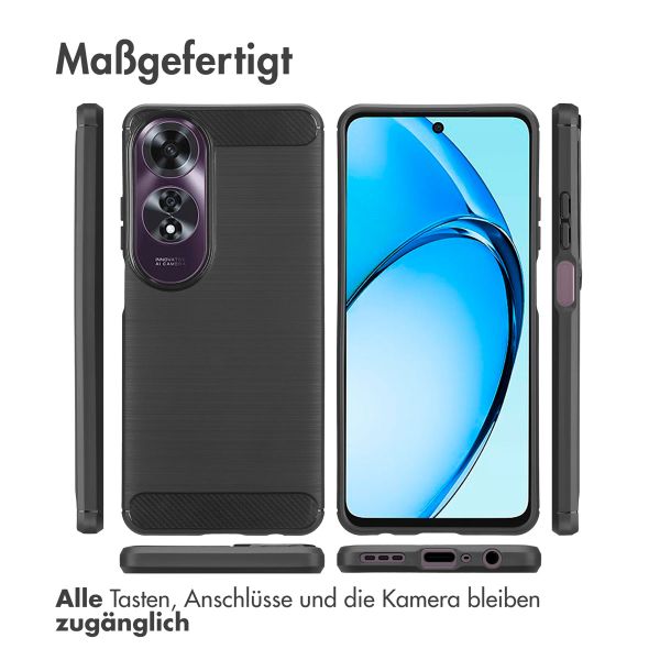 imoshion Brushed Back Cover Oppo A60 4G - Schwarz