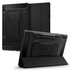 Spigen Rugged Armor Pro Klapphülle für das Samsung Galaxy Tab S9 Plus - Schwarz