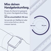 Apple Geflochtenes Solo Loop für  Apple Watch | 44/45/46/49 mm - Größe 7 - Light Blue