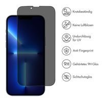 Accezz Privacy Displayschutz aus gehärtetem Glas Apple iPhone 13 Pro Max / 14 Plus