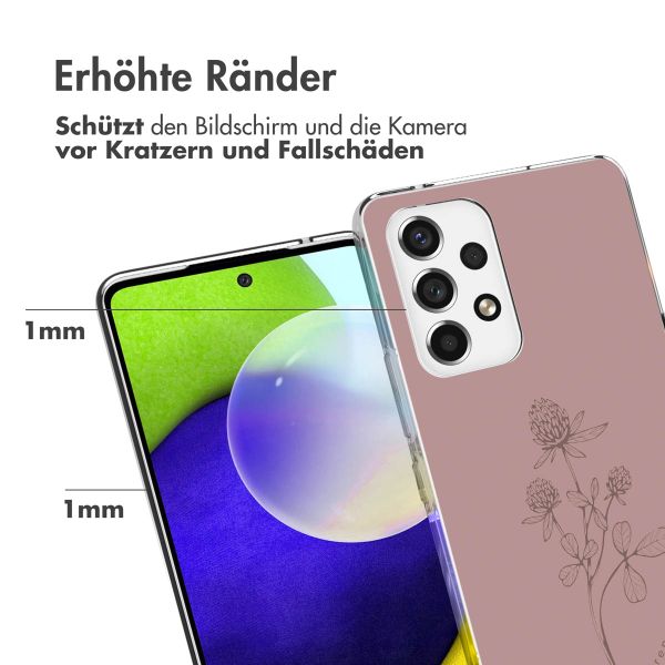 imoshion Design Hülle für das Samsung Galaxy A53 - Floral Pink