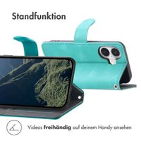 imoshion Klapphülle mit Kordel Apple iPhone 16 - Türkis