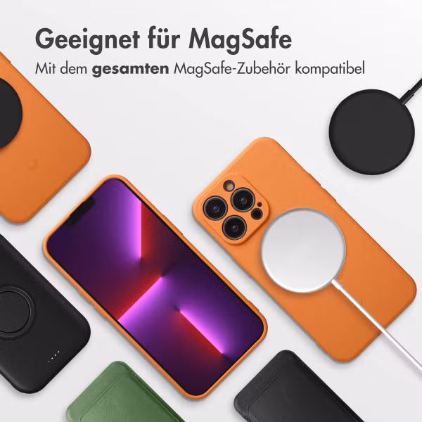 imoshion Color Back Cover mit MagSafe Apple iPhone 13 Pro - Neon Orange