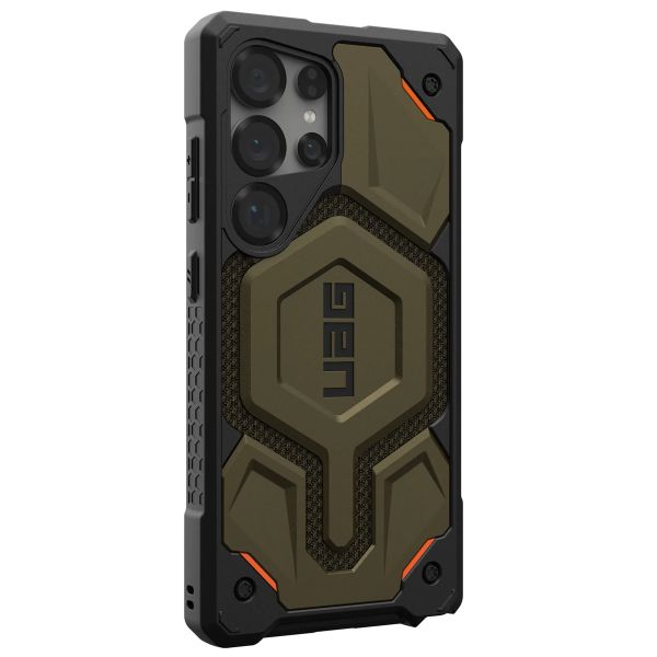 UAG Monarch Pro Backcover für das Samsung Galaxy S25 Ultra - Kevlar Element Green