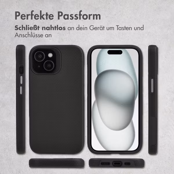 Accezz Tough Back Cover mit MagSafe Apple iPhone 15 - Schwarz