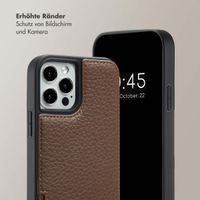 Selencia Nova HandyHülle mit Kordel und Kartenhalter Apple iPhone 15 - Mocha Brown