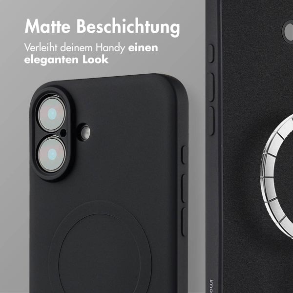 imoshion Color Back Cover mit MagSafe für das iPhone 16 - Schwarz