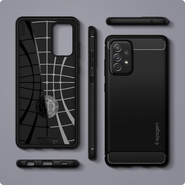 Spigen Rugged Armor Case Samsung Galaxy A72 - Schwarz