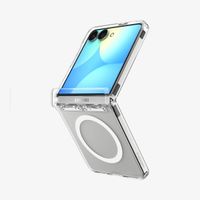 Spigen Ultra Hybrid Pro MagFit Backcover Samsung Galaxy Z Flip 8 - Clear / White