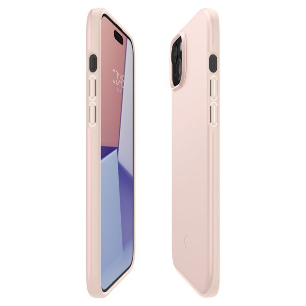 Spigen Thin Fit™ Hardcase für das iPhone 15 Plus - Pink Sand