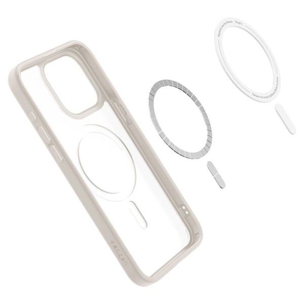 Spigen Ultra Hybrid Backcover MagSafe Apple iPhone 15 Pro - Frost Natural Titanium
