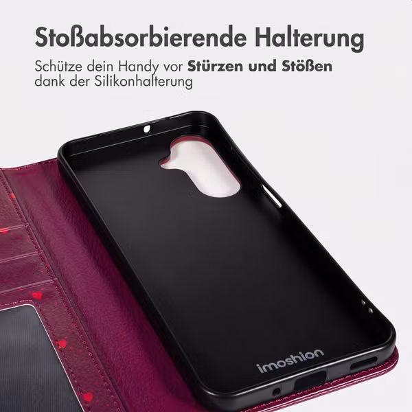imoshion Design Klapphülle Samsung Galaxy A26 - Crush Check Coral Dust