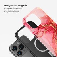 Selencia Vivid Tough Back Cover mit MagSafe für das iPhone 15 Pro - Rosy Marble