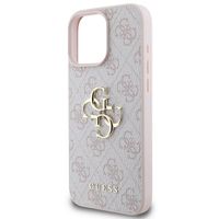 Guess 4G Metal Logo Back Cover für das iPhone 16 Pro Max - Rosa