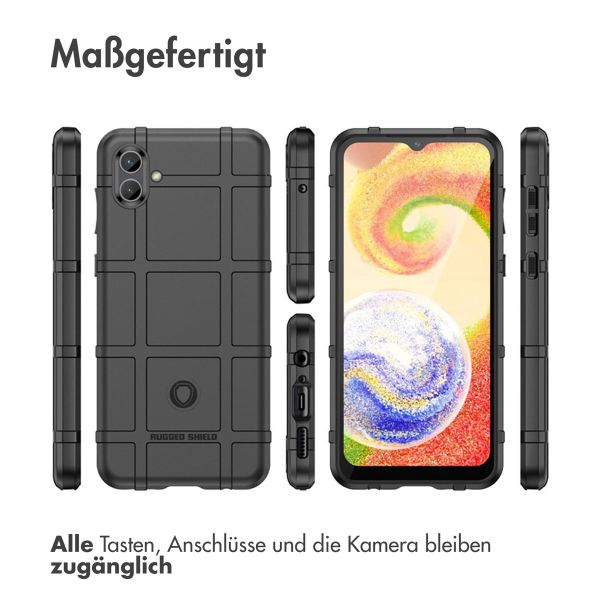 imoshion Rugged Shield Backcover für das Samsung Galaxy A04 - Schwarz