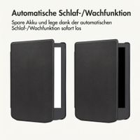 imoshion Slim Hard Case Klapphülle Pocketbook Verse / Verse Lite / Verse Pro / Vivlio Light / Light HD - Schwarz