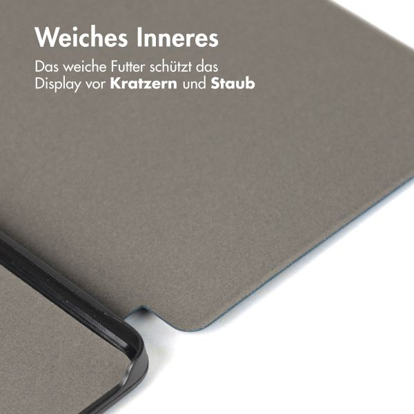 imoshion Canvas Sleepcover Klapphülle für das Kobo Clara Colour / Clara BW / Tolino Shine 5 / Shine Color - Violett
