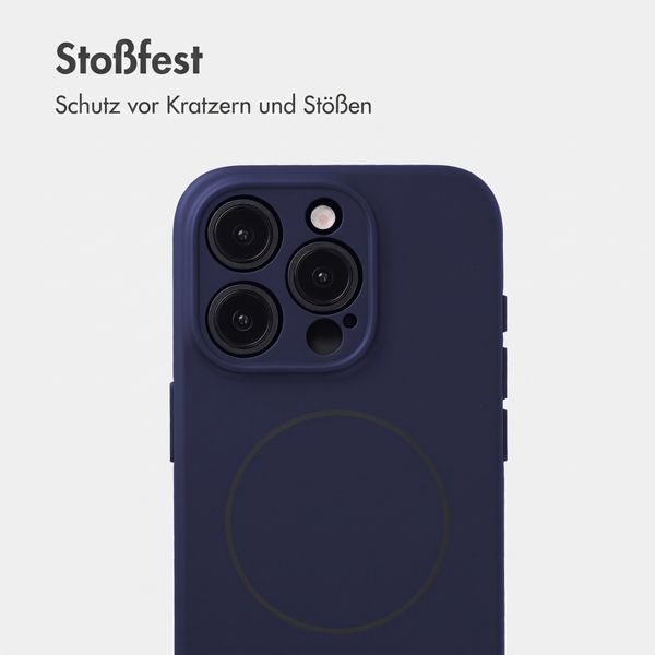 Accezz Grip Backcover mit MagSafe Apple iPhone 15 Pro - Dunkelblau