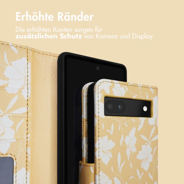 imoshion ﻿Design Klapphülle für das Google Pixel 6a - Yellow Flowers