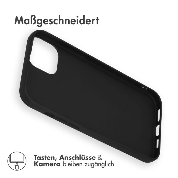 Accezz Color TPU Hülle Apple iPhone 15 Plus - Schwarz