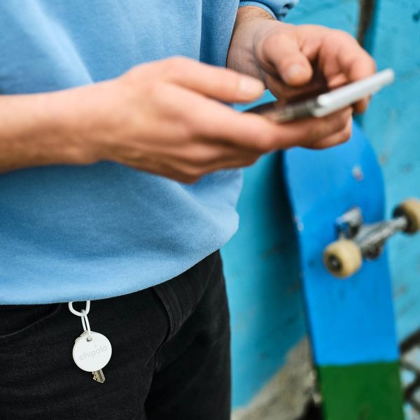 Chipolo Point Bundle – Bluetooth-Tracker für Android – 1x Tag & 1x Karte – Weiß