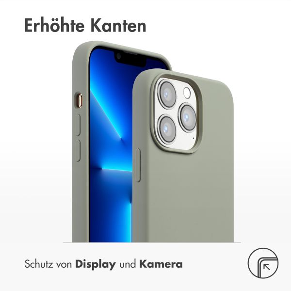 Accezz Liquid Silikoncase mit MagSafe Apple iPhone 13 Pro - Cooper Green