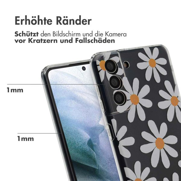 imoshion Design Hülle Samsung Galaxy S21 Plus - Daisy Flower
