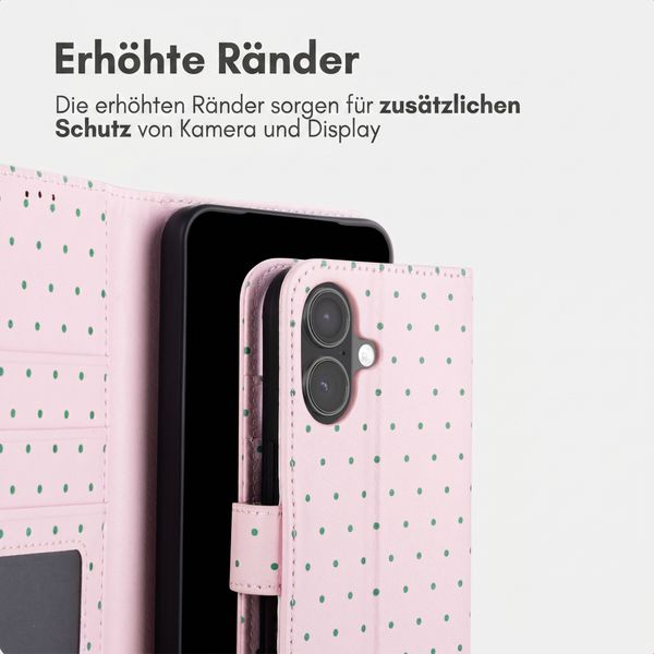 imoshion Design Klapphülle Apple iPhone 16 - Happy Dots