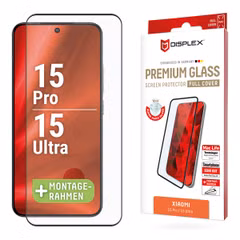 Displex Bildschirmschutzfolie Real Glass Full Cover Xiaomi 15 Ultra