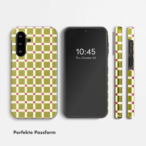 Selencia Vivid Back Cover Samsung Galaxy A18 (4G) / A17 (4G/5G) - Check This Olive