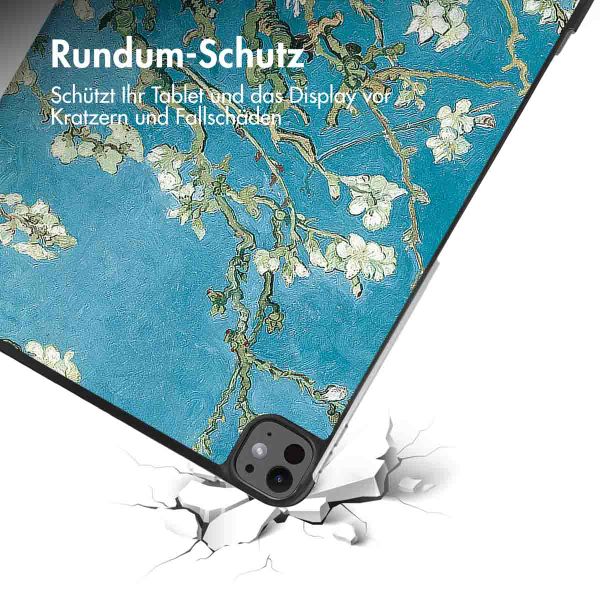 imoshion Design Trifold Klaphülle Apple iPad Pro 13 (2024) M4 - Green Plant