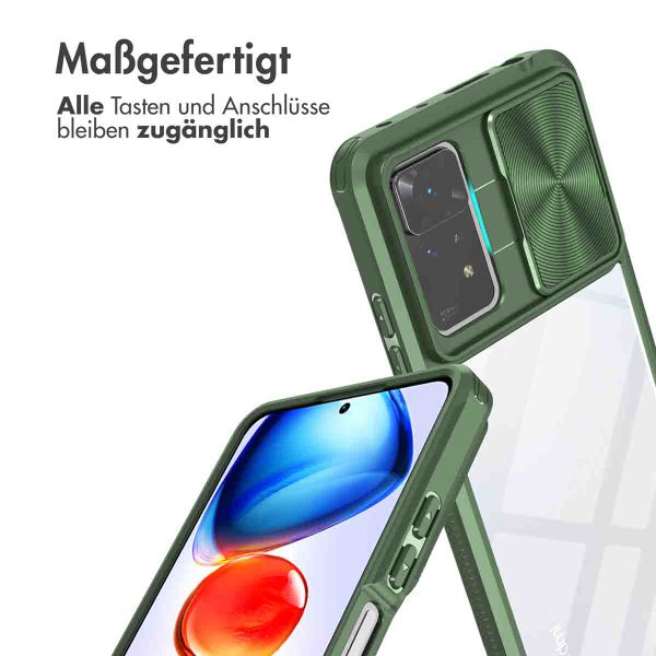 imoshion Back Cover mit Kameraschieber für das Xiaomi Redmi Note 11 Pro - Dunkelgrün