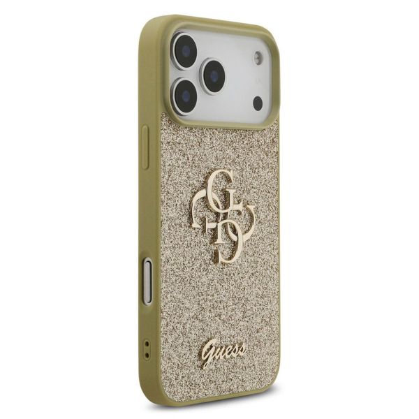 Guess Big 4G Logo Hülle Grained Apple iPhone 17 Pro Max - Gold