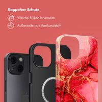 Selencia Vivid Tough Back Cover mit MagSafe für das iPhone 13 - Rosy Marble