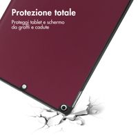 imoshion Trifold Klapphülle Apple iPad 9 (2021) 10.2 Zoll / iPad 8 (2020) 10.2 Zoll / iPad 7 (2019) 10.2 Zoll - Bordeaux