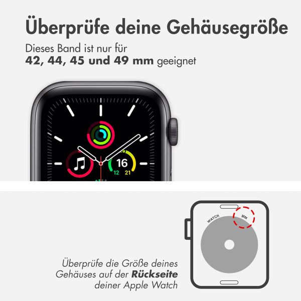 WiWu Milanaise-Armband für die Apple Watch Series 1 bis 10 / SE / Ultra (2) (44/45/46/49 mm) - Champagne