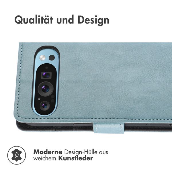 imoshion Luxuriöse Klapphülle Google Pixel 9 / 9 Pro - Hellblau