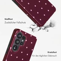 Selencia Vivid Rückabdeckung mit MagSafe Samsung Galaxy S26 Ultra - Happy Dots Burgundy