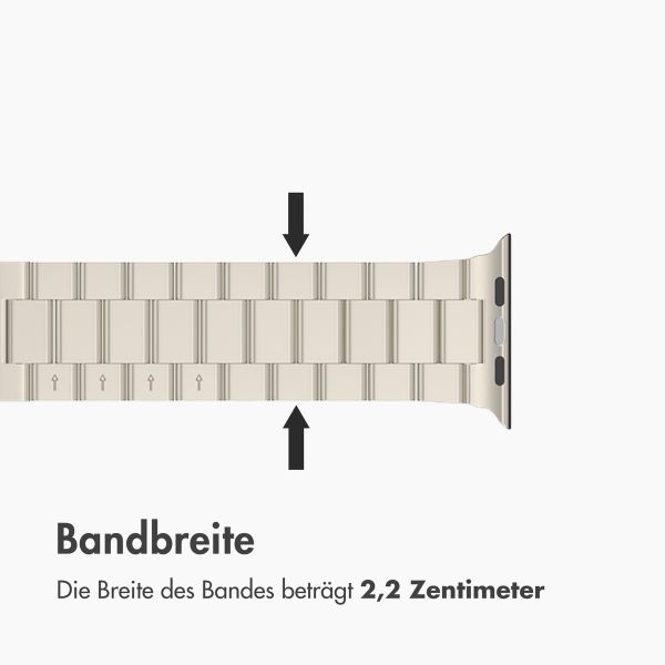 imoshion Edelstahlarmband für Apple Watch | 44/45/46/49 mm - Starlight