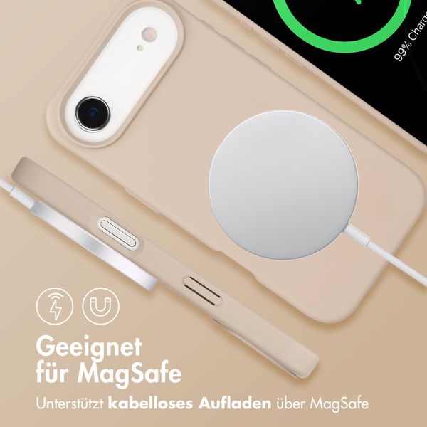 imoshion Color Backcover mit abnehmbarem Handykette und MagSafe Apple iPhone Air - Nude