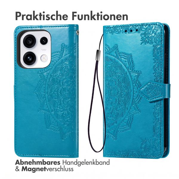 imoshion Mandala Klapphülle Oppo Reno 16 / 16 Pro - Türkis