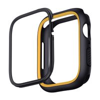 Uniq Moduo Apple Watch Hülle mit austauschbarem Rahmen für die Apple Watch 4-9 / SE - 44/45 mm - Midnight (Black/Mustard)